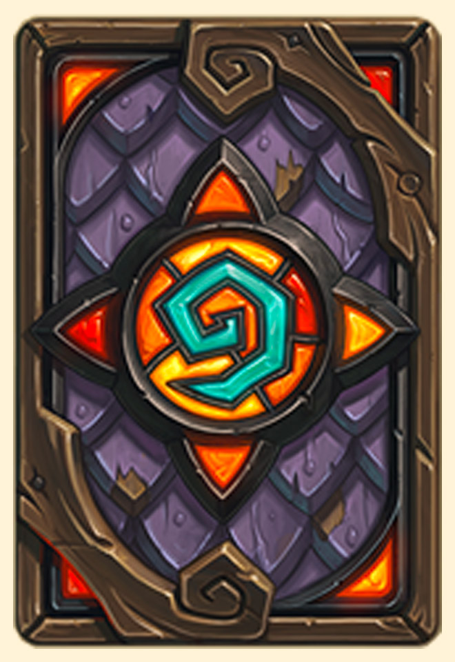 Dos de carte Hearthstone - Vitrail hurlant - Saison 49