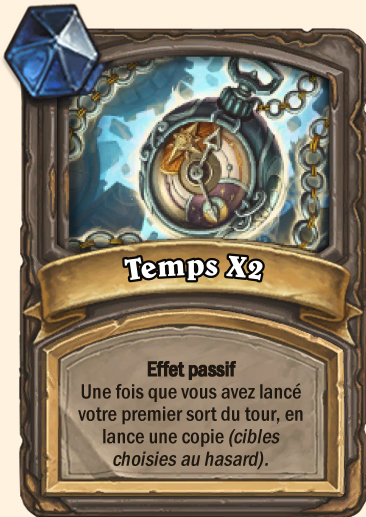 Carte Hearthstone - Temps X2