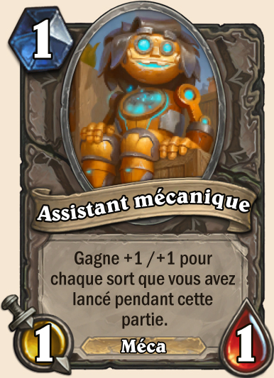 Carte Hearthstone - Assistant mécanique