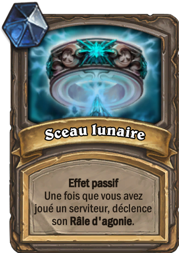 Carte Hearthstone - Sceau lunaire