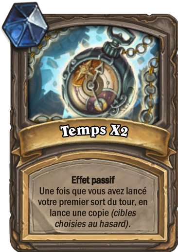 Carte Hearthstone - Temps X2