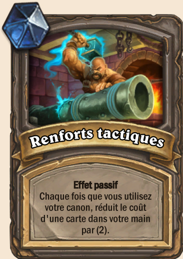 Carte Hearthstone - Renforts Tactiques
