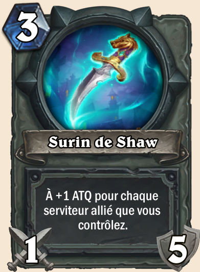 Carte Hearthstone - Surin de Shaw