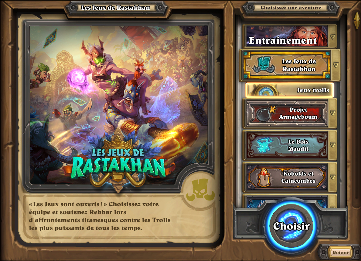 Mode aventure : Jeux trolls