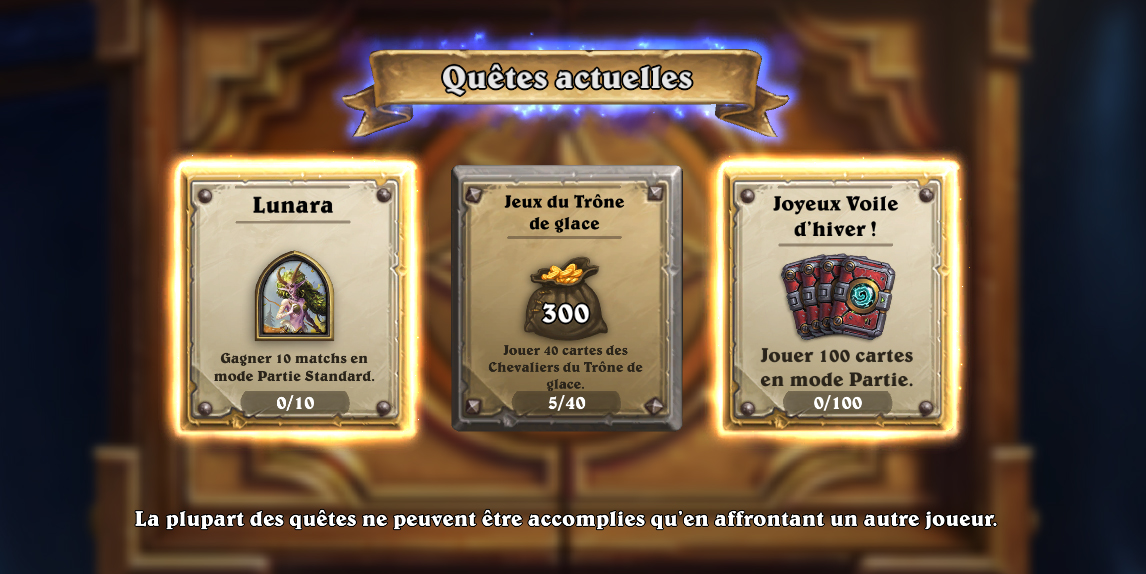 Jouez 100 cartes en mode Partie pendant le Voile d'hiver