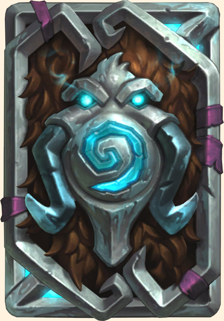 Dos de carte Hearthstone - Année du mammouth