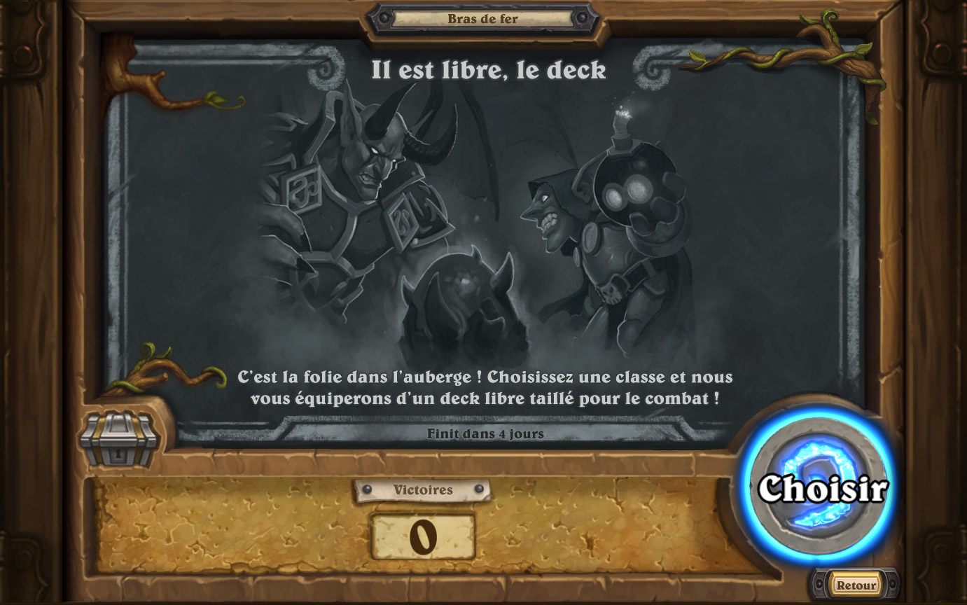 Bras de fer de la semaine : Il est libre le deck