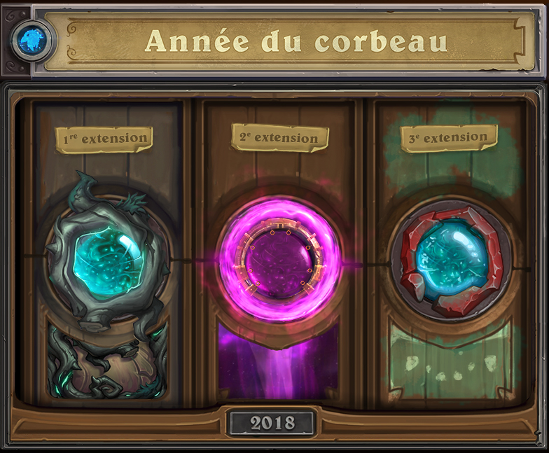 Les trois extensions de l'année du Corbeau