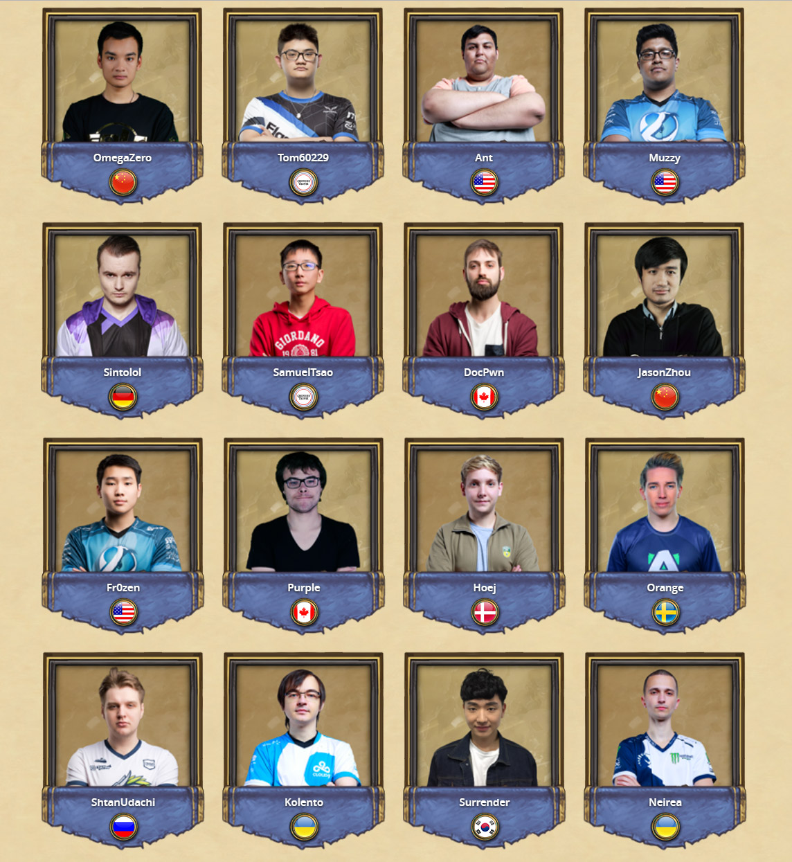 Votez pour votre champion sur le site officiel de Hearthstone