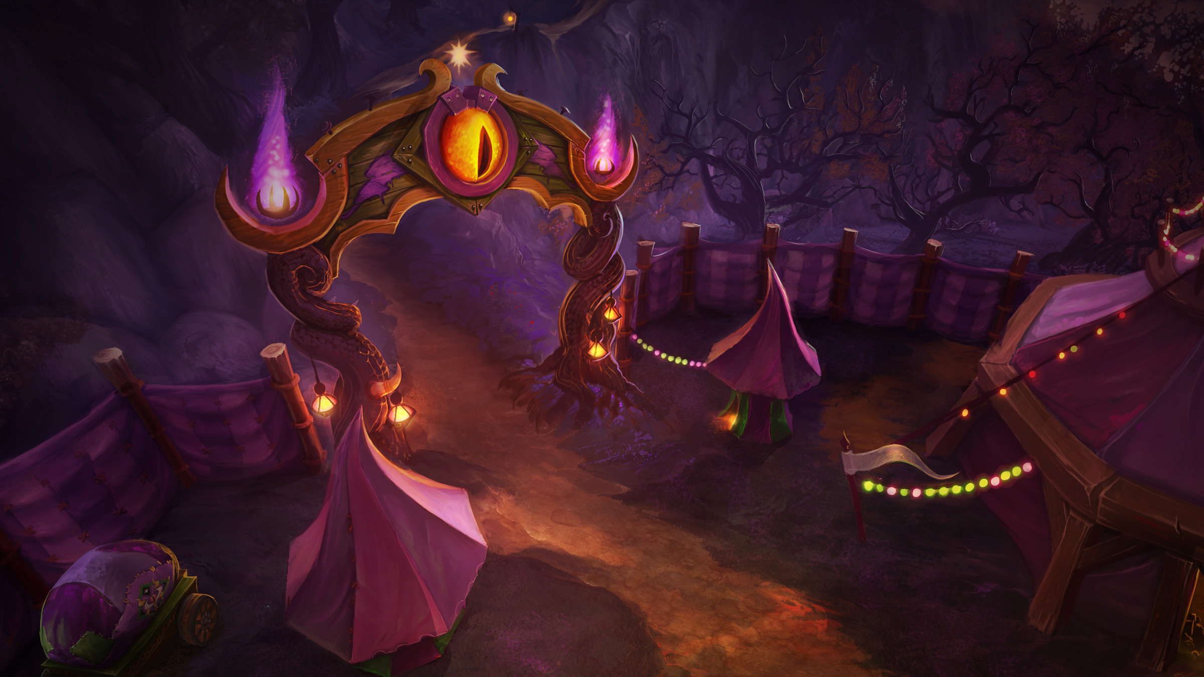 Artwork de la Foire de Sombrelune dans World of Warcraft