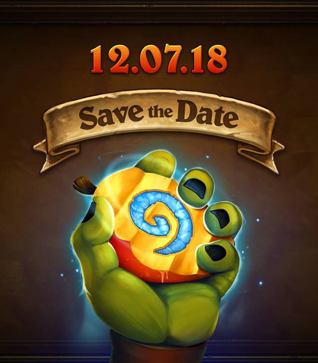 Tease Hearthstone demandant de réserver la date du 12 juillet 2018