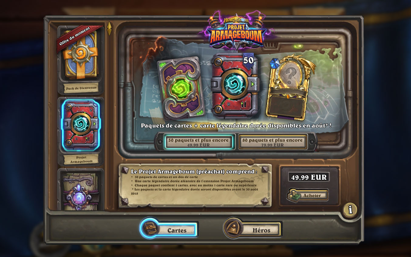 Les précommandes sont disponibles pour l'extension Projet Armageboum