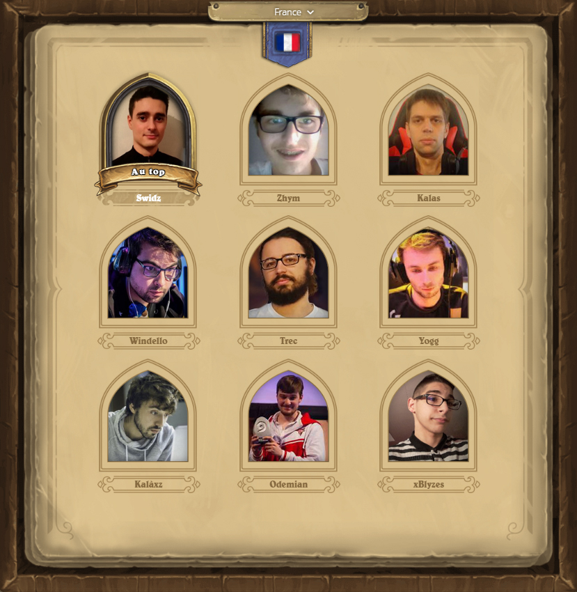 Votez pour trois joueurs des huit joueurs français
