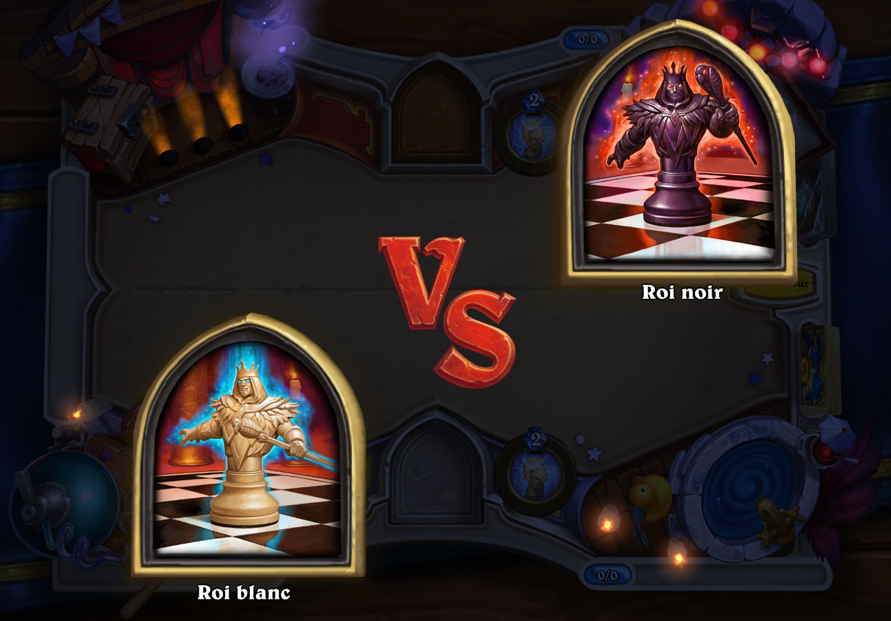 Vous jouez le Roi noir ou le Roi blanc dans ce bras de fer