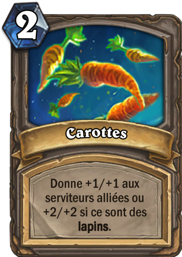 Carte Hearthstone - Carottes