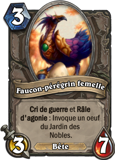 Carte Hearthstone - Faucon-pérégrin femelle