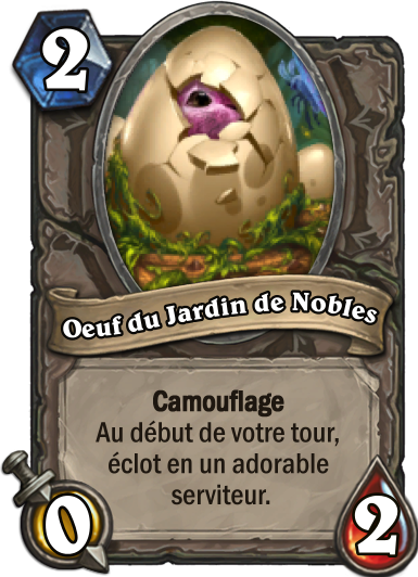 Carte Hearthstone - Oeuf du Jardin des Nobles