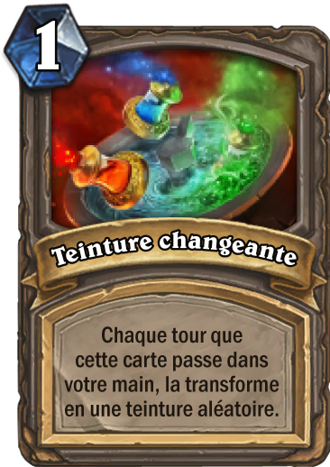 Carte Hearthstone - Teinture changeante