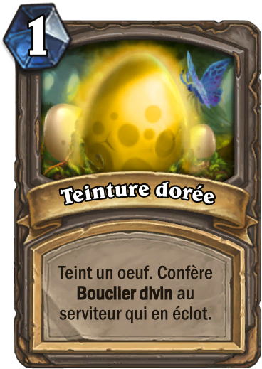 Carte Hearthstone - Teinture dorée