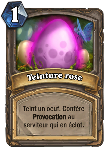Carte Hearthstone - Teinture rose