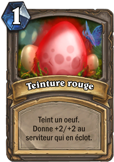 Carte Hearthstone - Teinture rouge