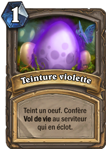 Carte Hearthstone - Teinture violette