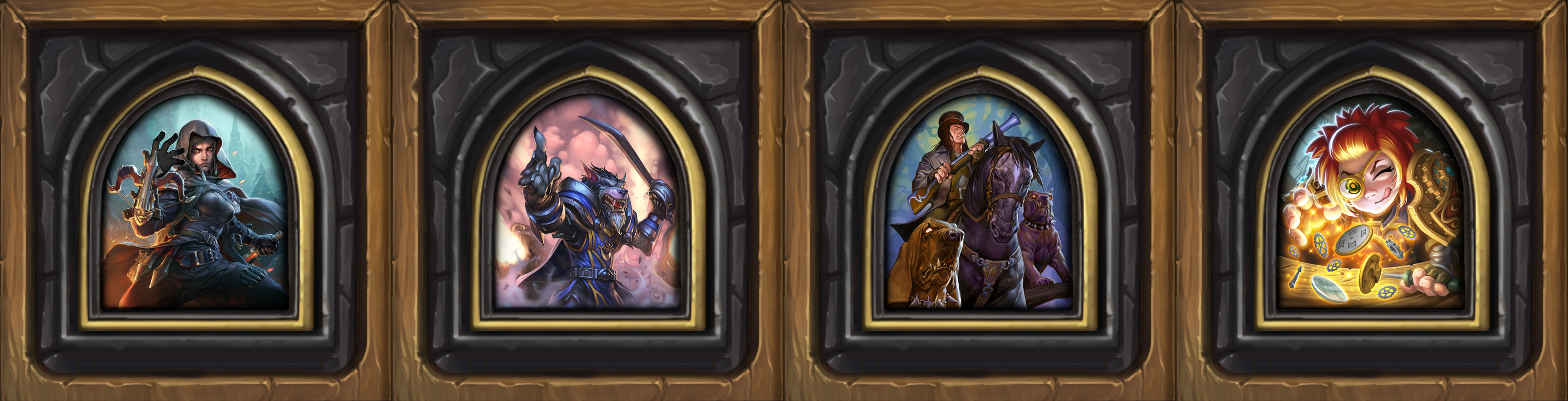 Les quatre héros de la Chasse aux monstres