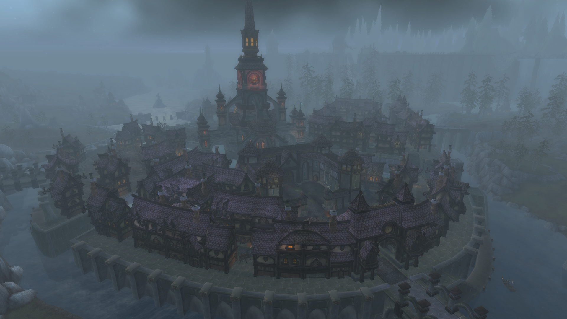 La cité de Gilnéas, au cœur de la zone