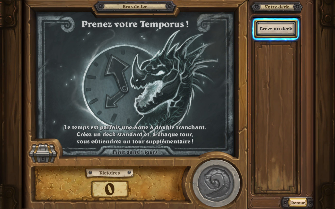 Bras de fer hebdomadaire : Prenez votre Temporus