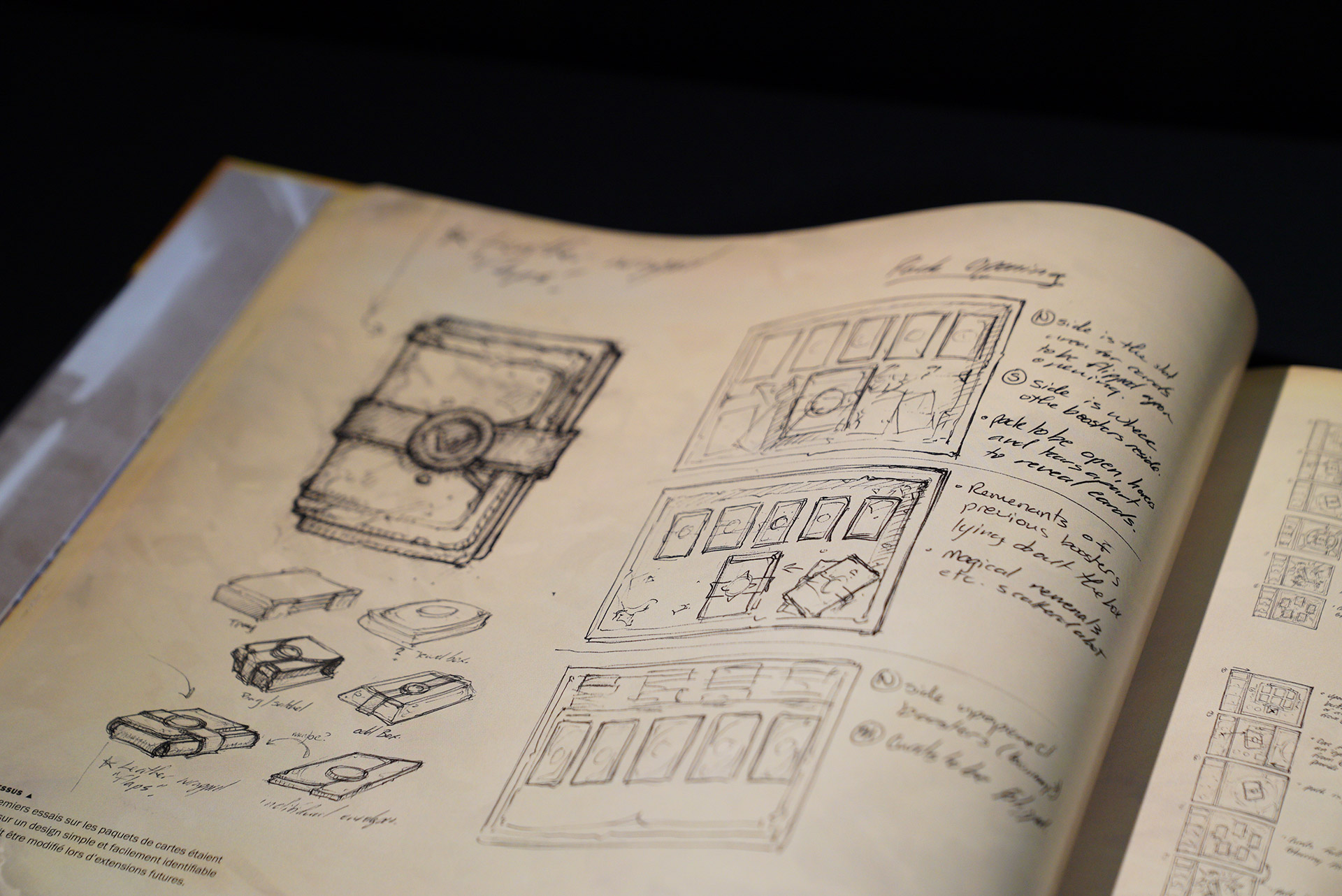 Croquis de paquet de cartes Hearthstone