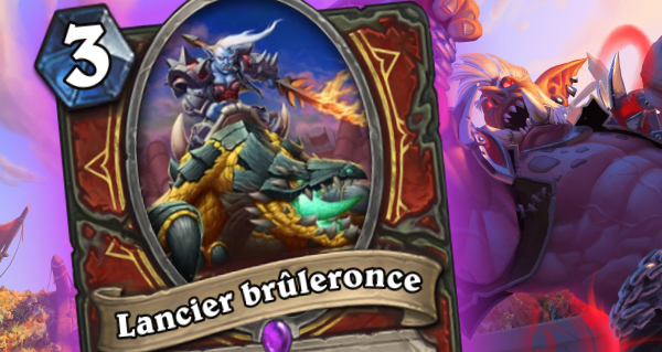 lancier bruleronce : carte guerrier epique de rastakhan