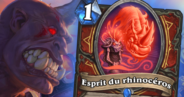 esprit du rhino : nouvelle carte guerrier de rastakhan