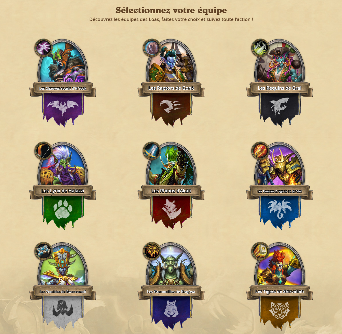 Votez pour votre champion Rastakhan et remportez un paquet de cartes
