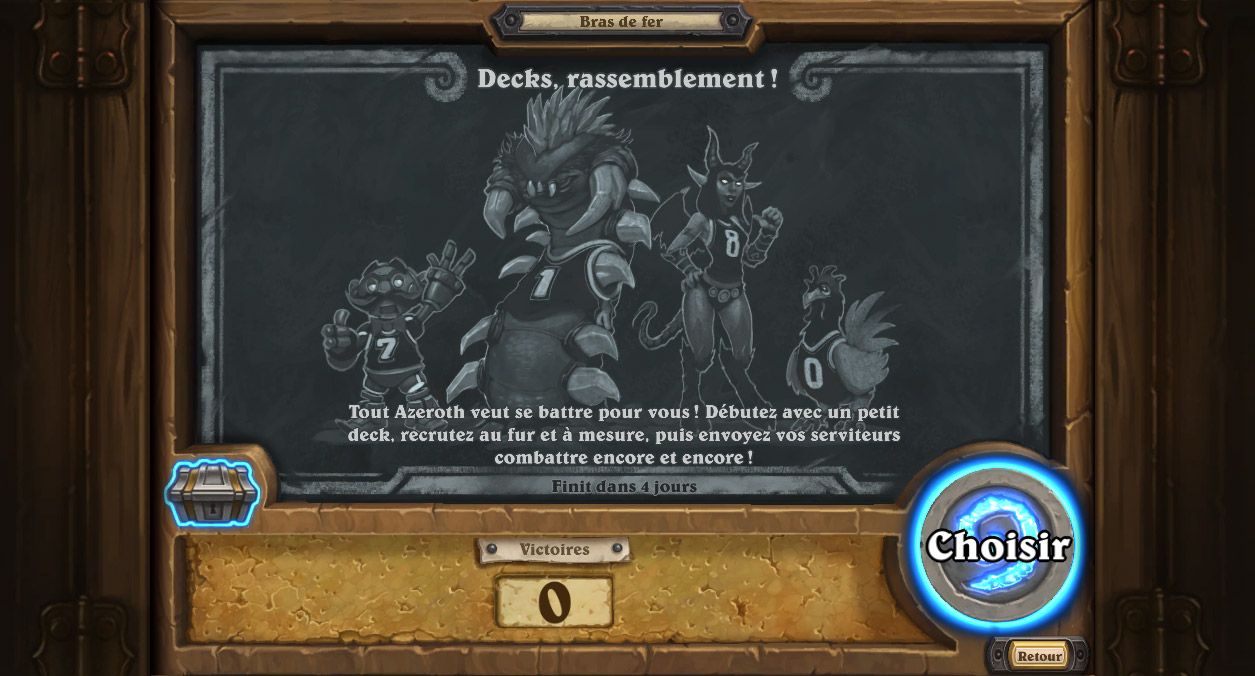 Bras de fer hebdomadaire : Decks, rassemblements !