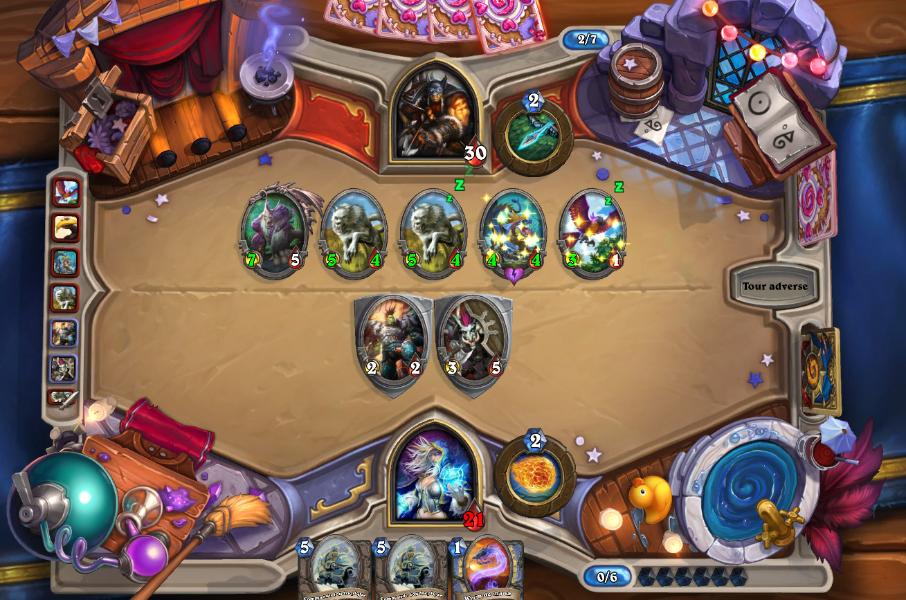 Bras de fer six-coups