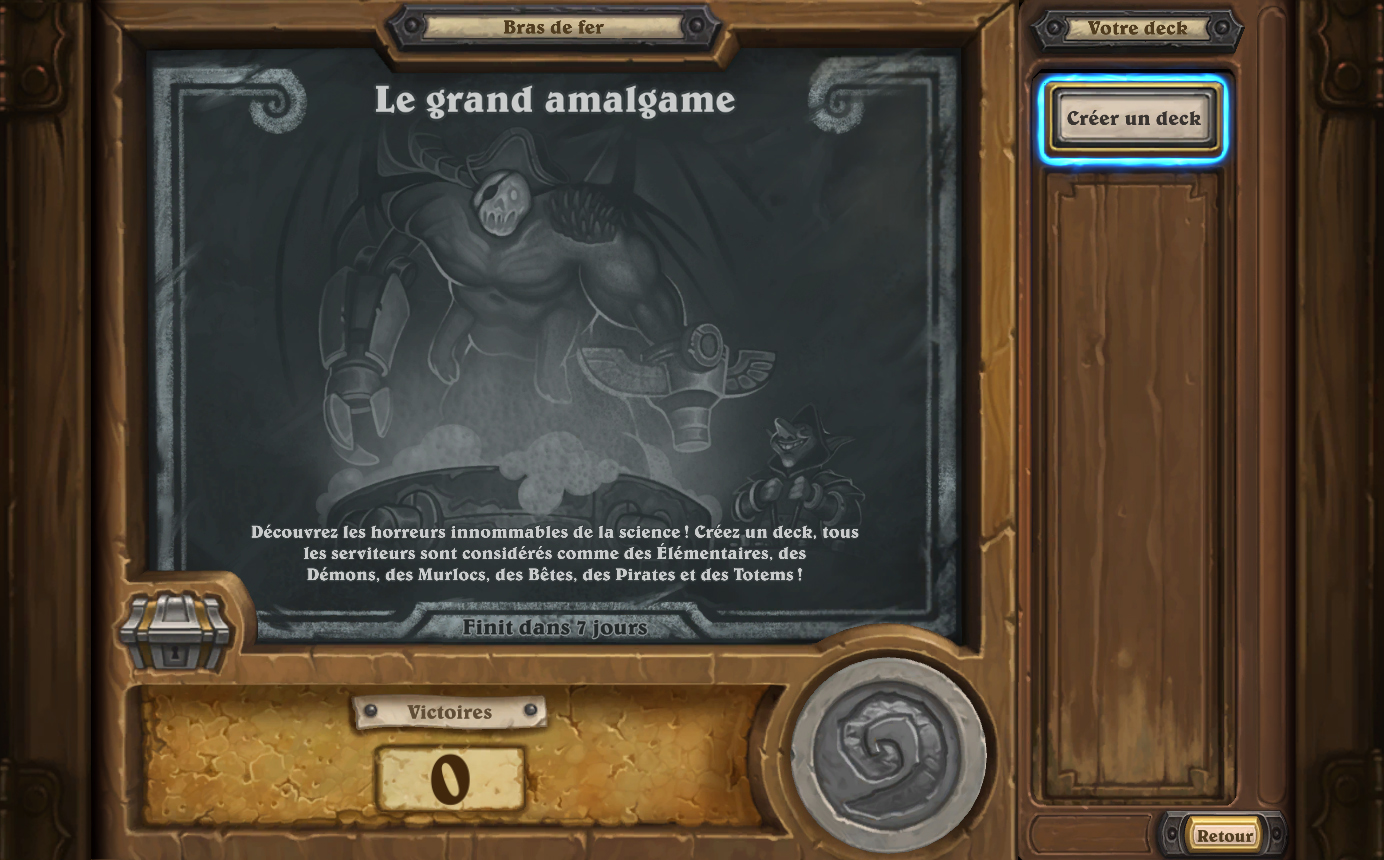Le grand amalgame : Nouveau bras de fer Hearthstone