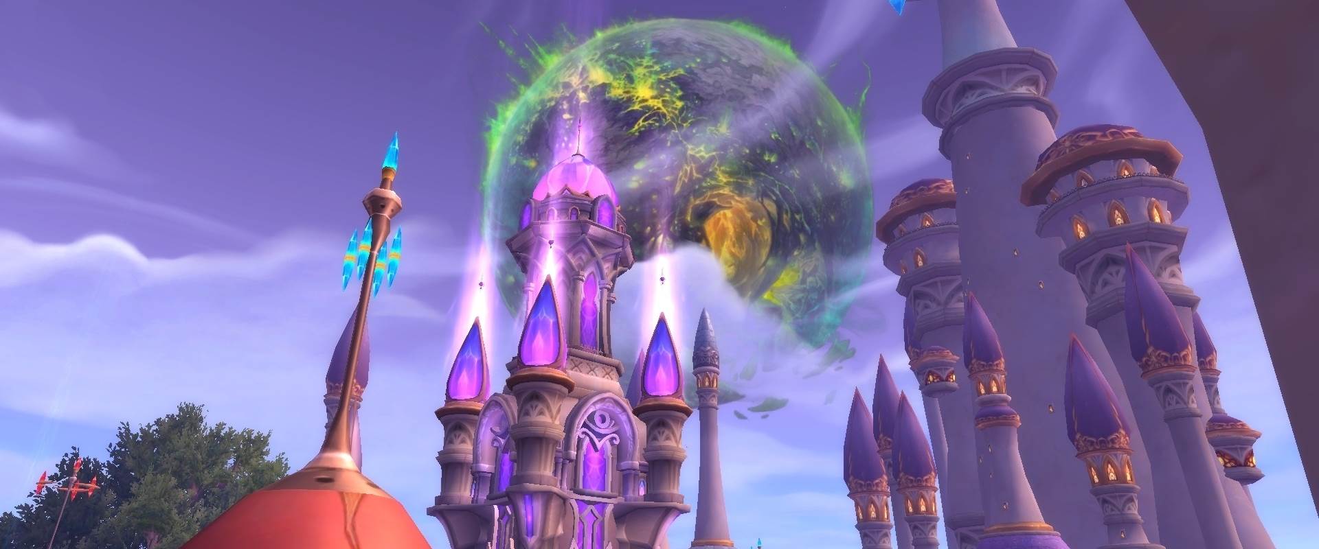 Argus est visible depuis Dalaran à travers l'immense portail