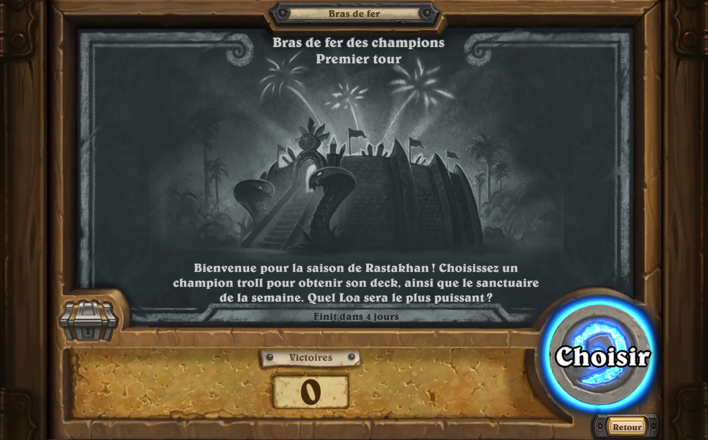 Bras de fer des Champions (semaine 1)