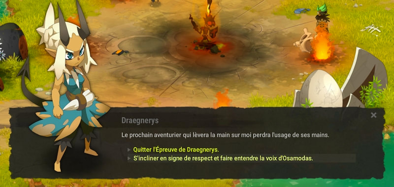 Vous devez affronter Draegnerys la mère des Dragoeufs au cours de votre quête