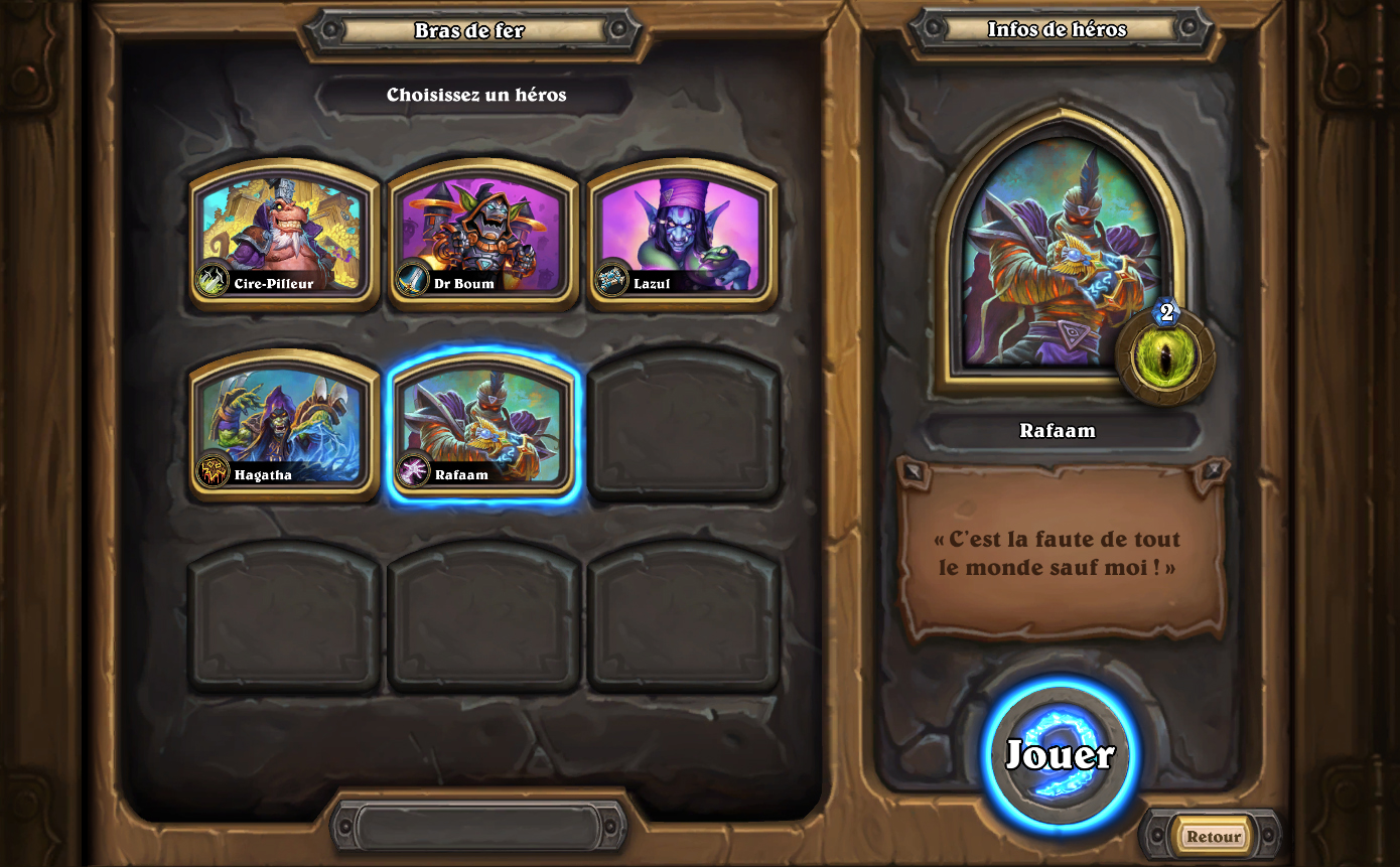 Choix du héros