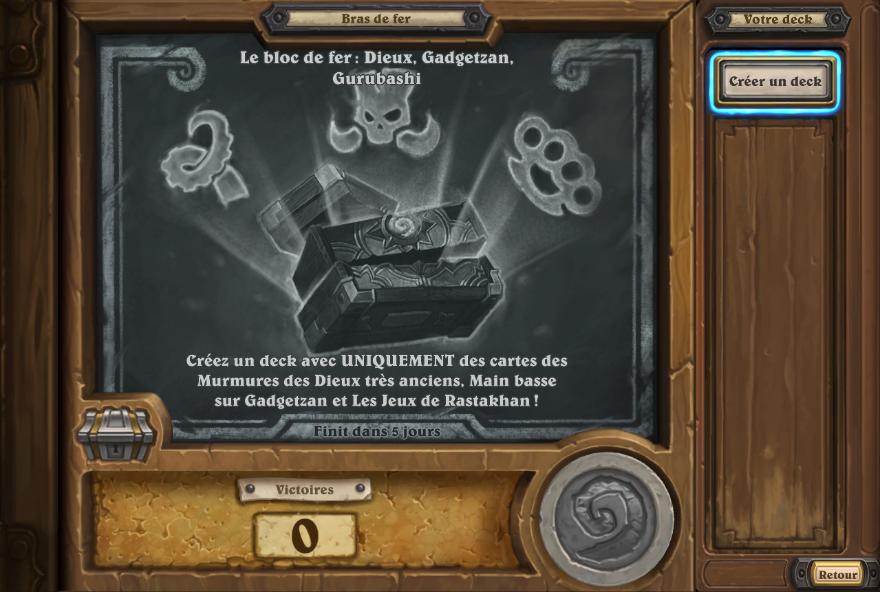 Bras de fer hebdomadaire : Bloc de fer Bloc de fer Dieux, Gadgetzan, Gurubashi