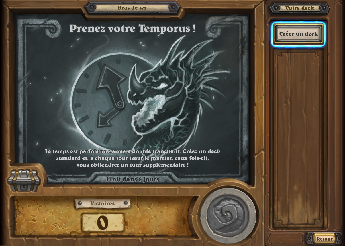 Bras de fer hebdomadaire : Prenez votre Temporus