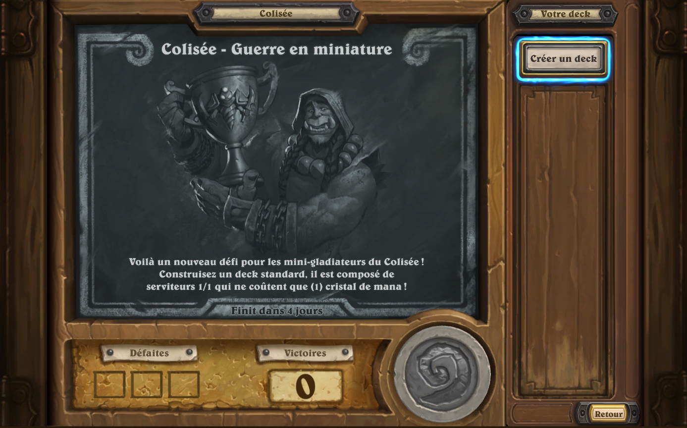Le Colisée en mode Standard dans Hearthstone