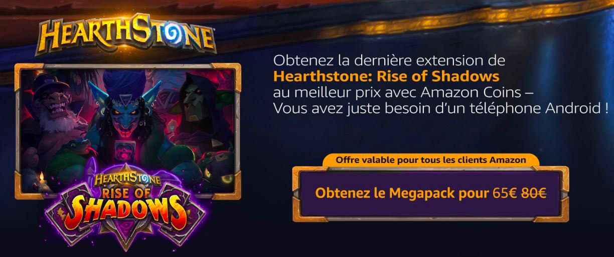 Économisez sur vos achats dans Hearthstone avec Amazon Coins