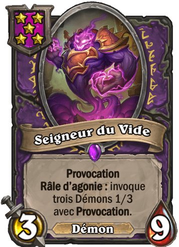 Seigneur du Vide carte Hearhstone