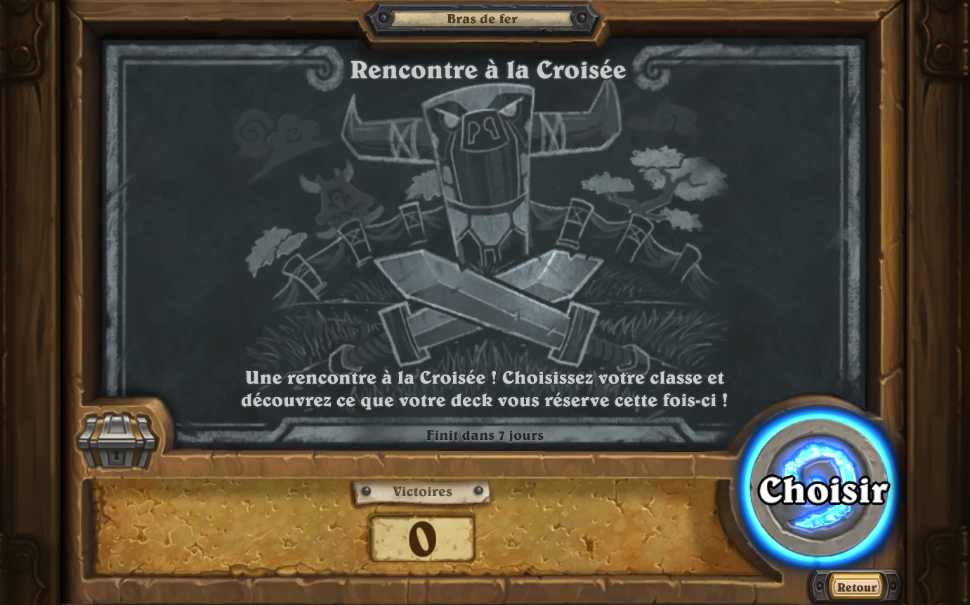 Bras de fer hebdomadaire : Rencontre à la Croisée