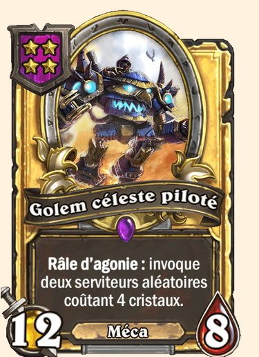 Carte champs de bataille dorée