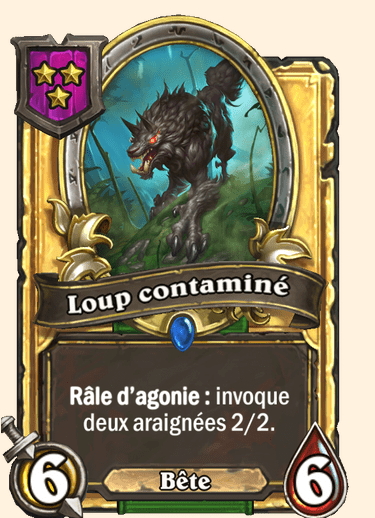 Carte champs de bataille dorée