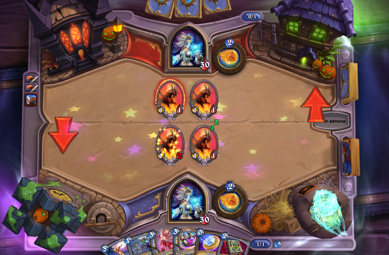 Rotation à la fin de chaque tour Rotation à la fin de chaque tour