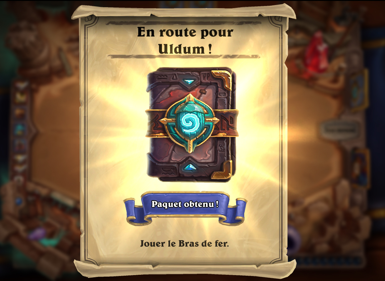 Remportez un paquet de cartes Uldum grâce à la quête légendaire